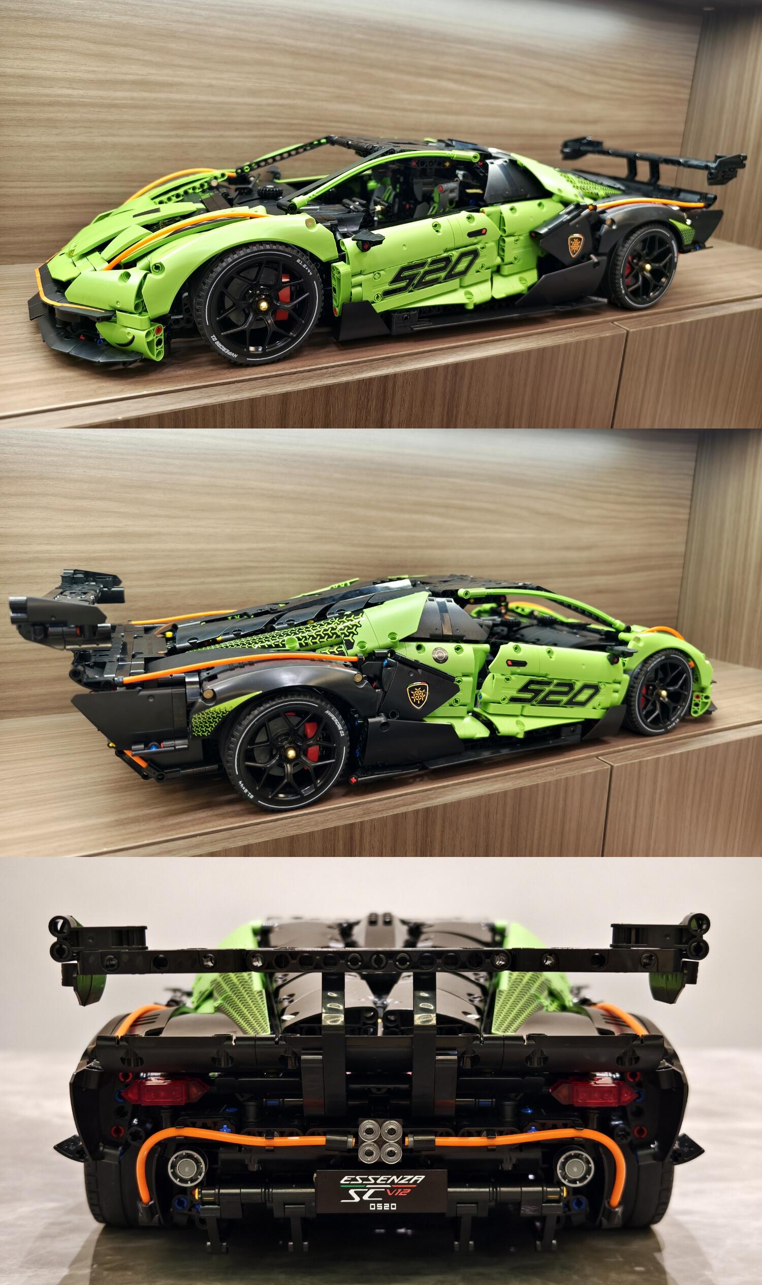 Player-finished Brick Leon / Laoliang MOC 01 green model